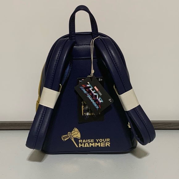 Loungefly Marvel Thor Love & Thunder Cosplay Mini Backpack & Wallet - Picture 4 of 13
